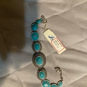 Turquoise bracelet good condition fits large wrist